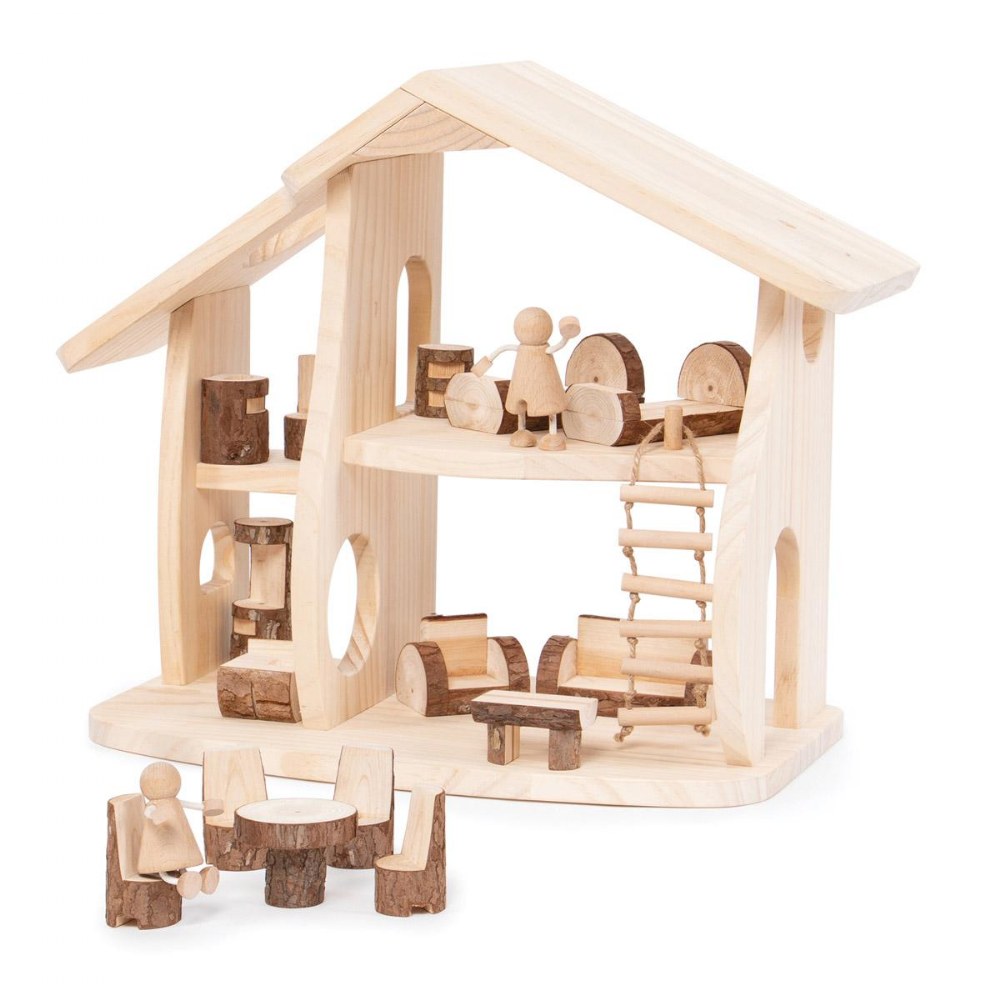 Natural dollhouse cheap