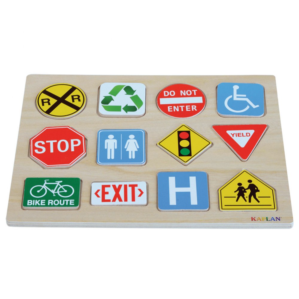 Learning Community Signs And Traffic Safety Self Correcting Puzzle