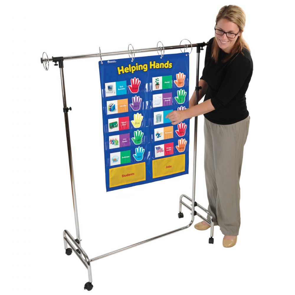 Adjustable And Portal Pocket Chart Stand For Classroom Learning