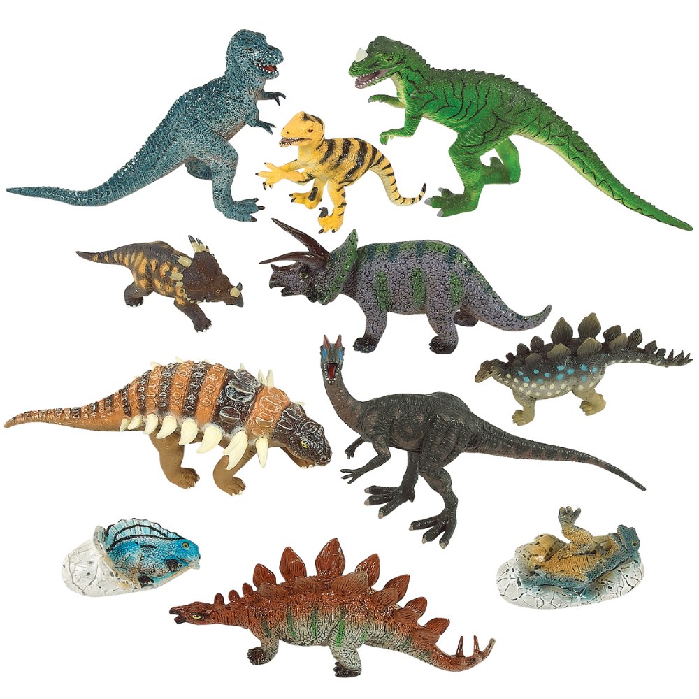 Laminated Different Dinosaurs Types Illustration Dinosaur Poster
