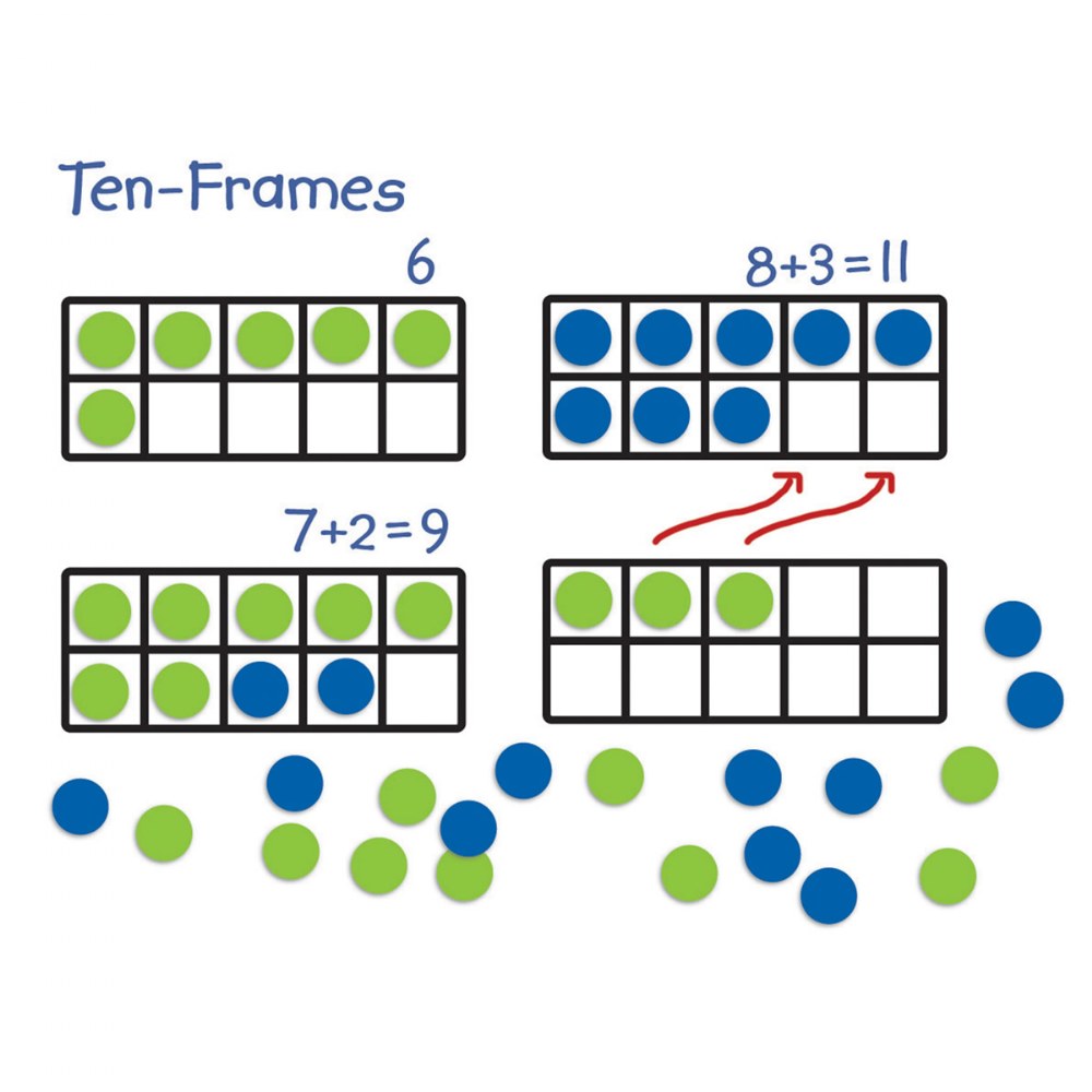 Jumbo Magnetic Ten-Frames - Set of 4 at Lakeshore Learning