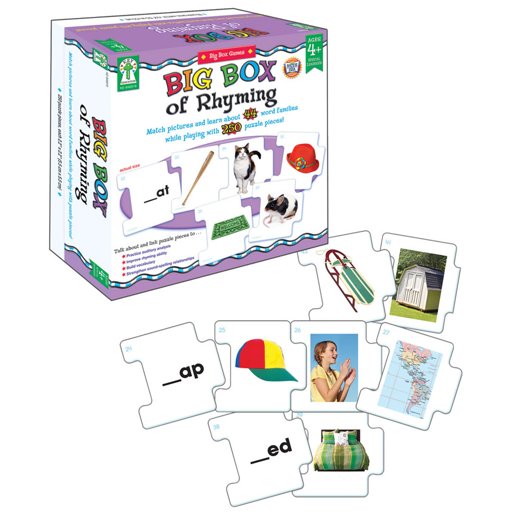 Big Box Of Rhyming Words Puzzle Pieces To Expand Language Skills