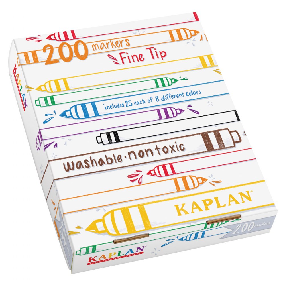 Kaplan Easy Apply Washable Glue Sticks - Set of 30