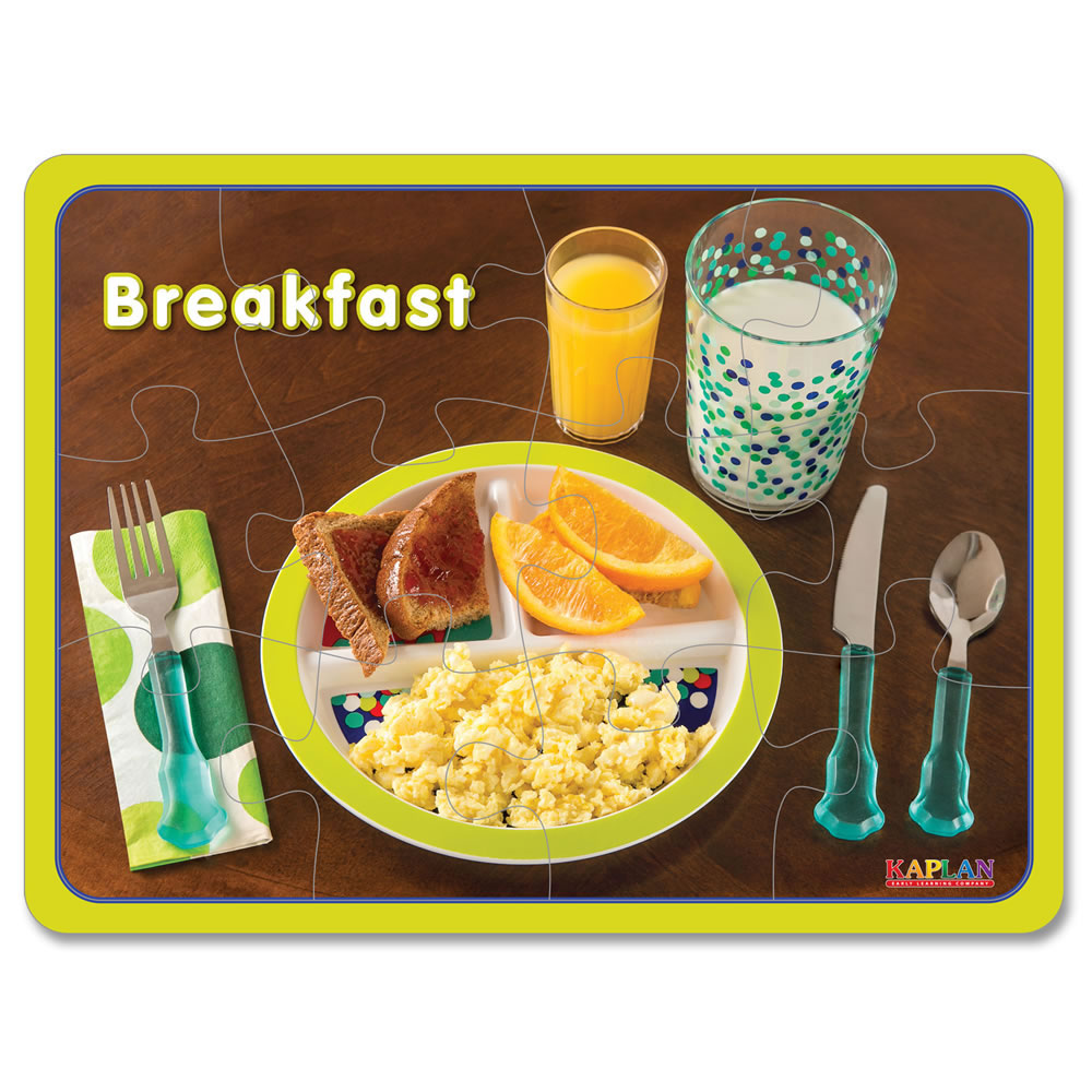 Breakfast, Lunch And Dinner Healthy Meals Puzzles   Set Of 3   Walmart