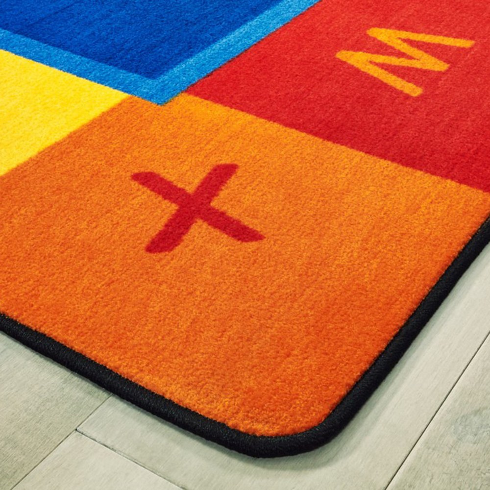 123 ABC Butterfly Fun Rectangle Rug 6' x 9'