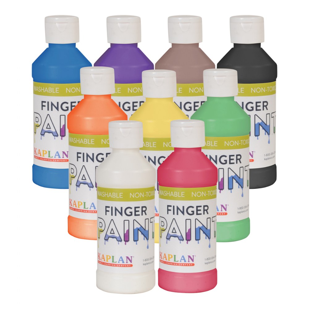 Non-Absorbent Coated Finger Paint Paper -100 Sheets