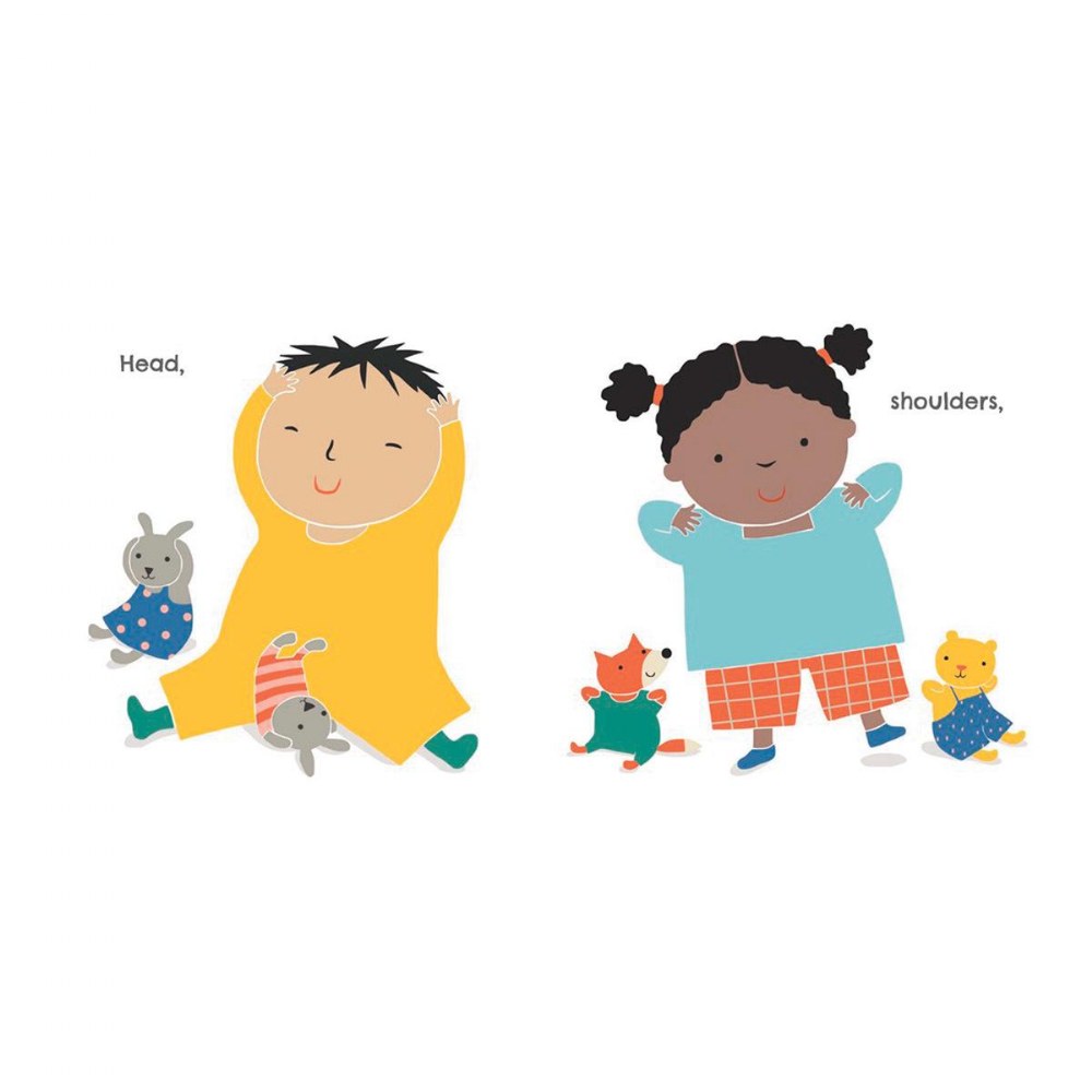 新品英語絵本　Head, Shoulders, Knees and Toes しかけ絵本 Head, Shoulders, Knees and Toes ボードブック （QR