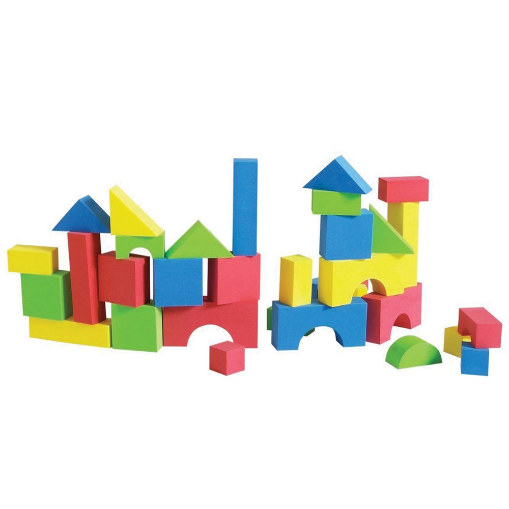 Large Foam EduColor Assorted Blocks - 32 Pieces