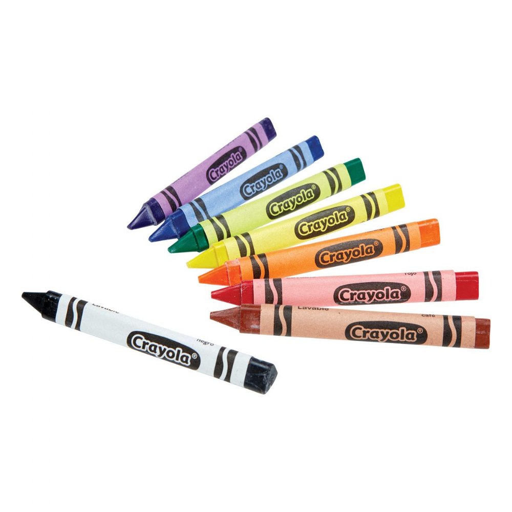 Knowledge Tree  Crayola Binney + Smith Bulk Crayons, Regular Size, Black,  12 Count