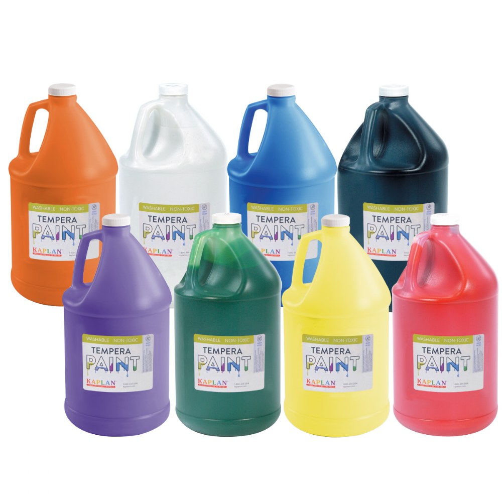 Kaplan Kolors Tempera Paint Gallon Assortment