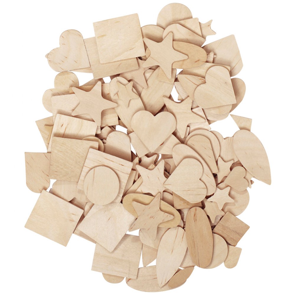 Wooden Craft Pieces - 350 Pieces