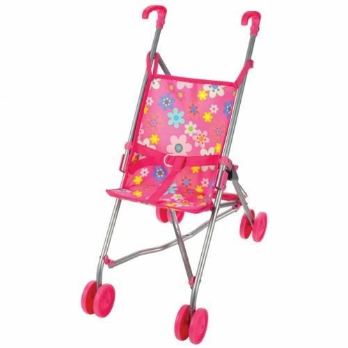 pink doll stroller