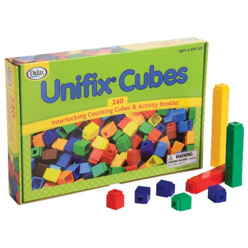 250 x Unifix Counting Cubes numeracy maths Burgundy maroon colour new. 