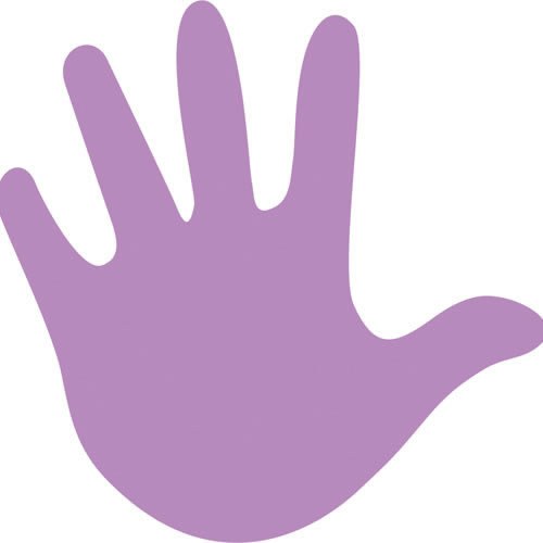 Bigz Die Baby Handprint