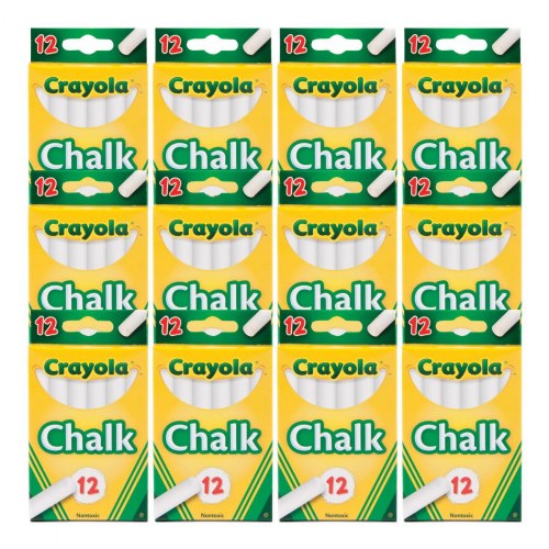 Crayola® 12-Pack White Chalk - 12 boxes