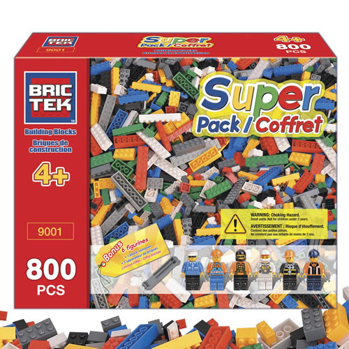 Brictek® Building Bricks Super Pack 800 pieces