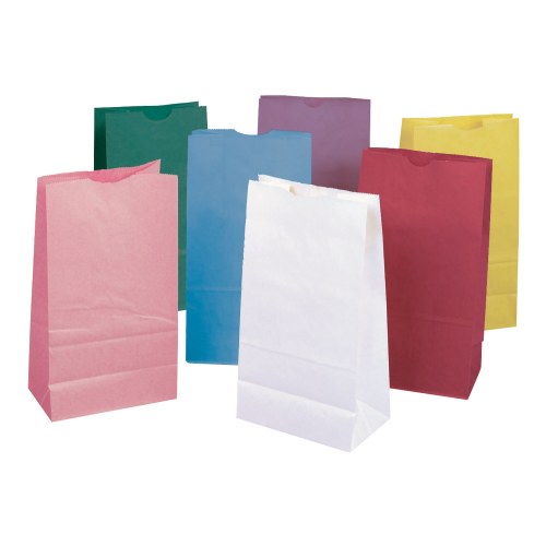 Kraft Bags in Pastel Colors - 28 Bags
