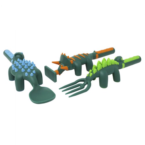 Dinosaur Shaped Utensils Spoon, Fork and Knife