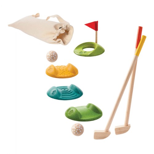Wooden Mini Golf Set with Bag