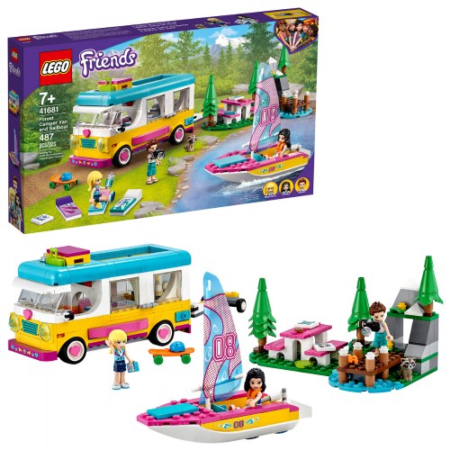 LEGO® Friends Forest Camper Van and Sailboat - 41681