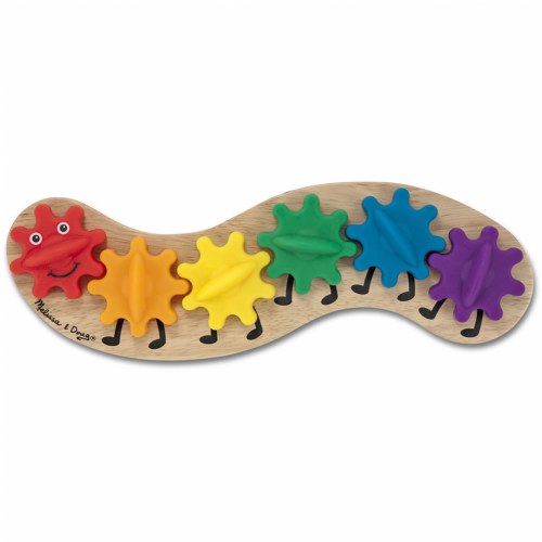 rainbow caterpillar dog toy