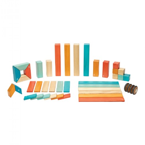 Tegu Sunset Magnetic Wooden Blocks - 42 Pieces
