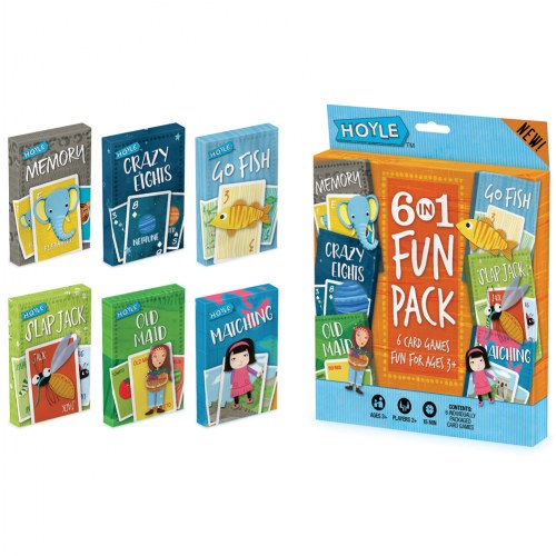 Hoyle 6-in-1 Fun Pack Playing Cards