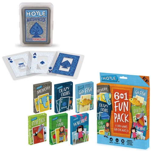 Hoyle Waterproof Cards & Classic Card Game Set