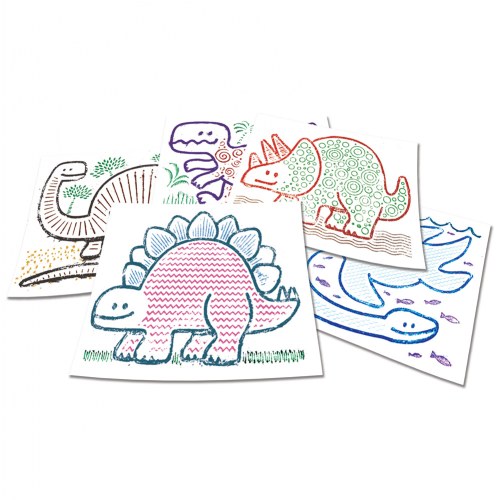 Dinosaur Rubbing Plates Set of 6