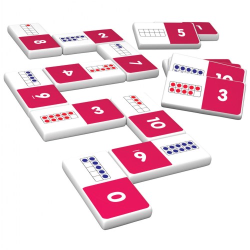 Ten Frame Counting Skills Dominoes Game - 28 Dominoes