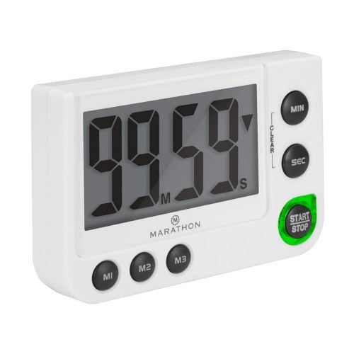 Marathon Large Display Digital Timer with Adjustable Volume