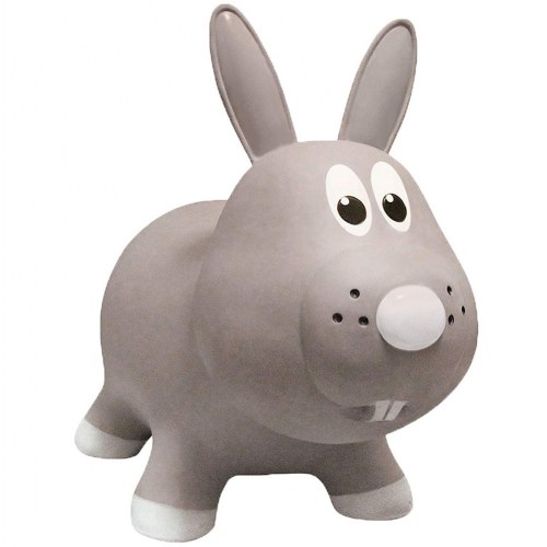 Farm Hoppers® Inflatable Bouncing Gray Rabbit