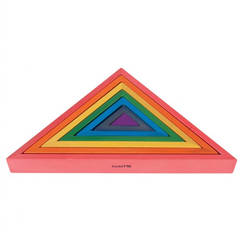 TickiT Rainbow Architect Triangles - 7 Pieces