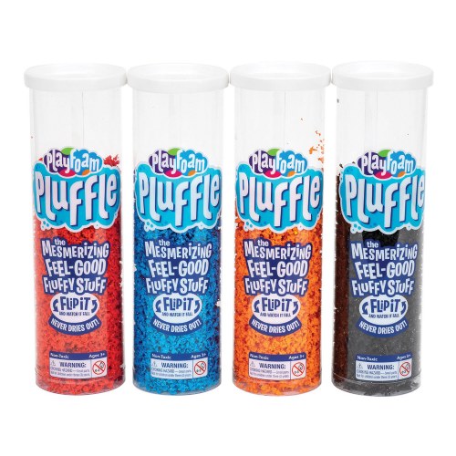 Playfoam Pluffle Basic Colors - 4 Pack