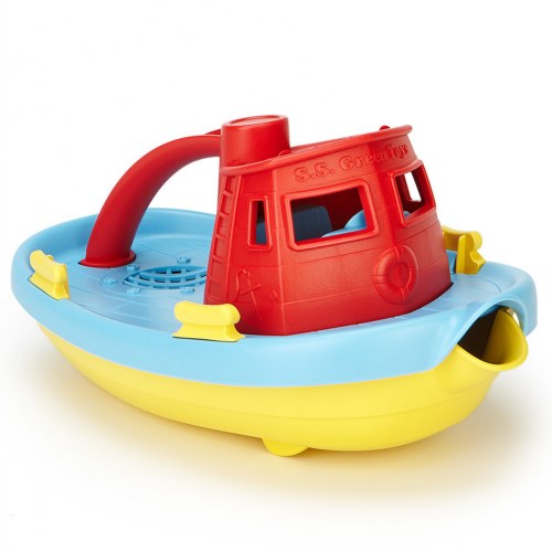 Eco-Friendly Toddler's Floating Red Tug Boat