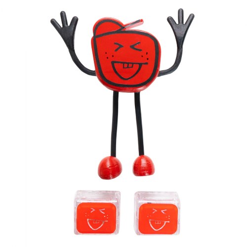 Red Glo Pals Character - Sammy & 2 Red Glo Cubes
