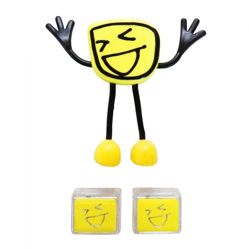 Yellow Glo Pals Character - Alex & 2 Yellow Glo Cubes