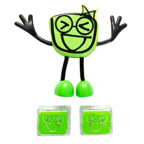 Green Glo Pals Character - Pippa & 2 Green Glo Cubes