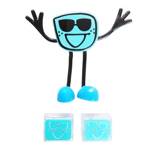 Blue Glo Pals Character - Blair & 2 Blue Glo Cubes