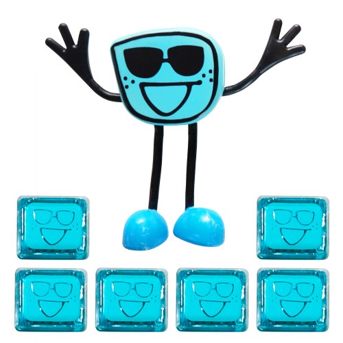 Glo Pals Character Blair & 6 Blue Light Up Water Cubes