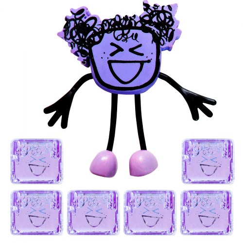 Glo Pals Character Lumi & 6 Purple Light Up Water Cubes