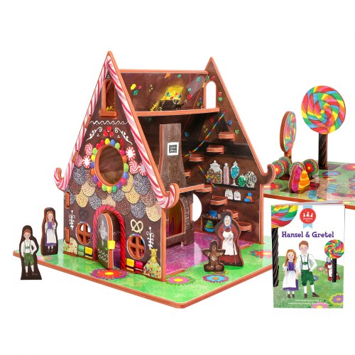 Hansel and Gretel 3D Puzzle - 3 in 1 - Book, Build, and Play