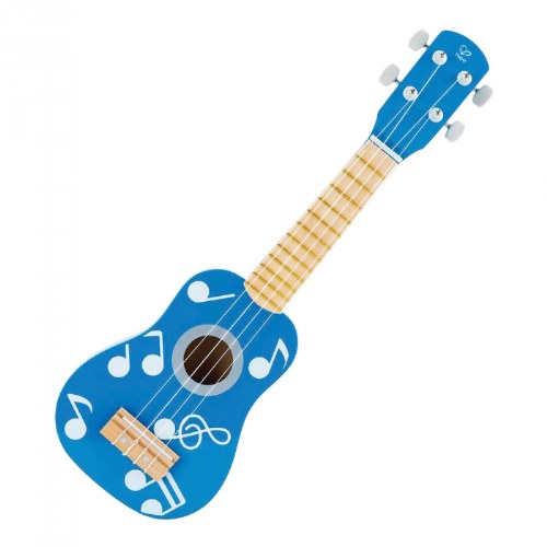 Child's Wooden Blue Ukulele