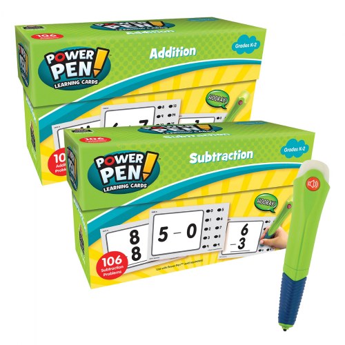 Power Pen Learning Math Quiz Cards - Addition, Subtraction & Talking Power Pen
