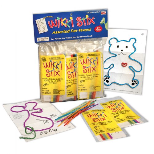 Wikki Stix® - Individually Packaged - Assorted Fun Favors - Pack of 50