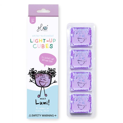 Glo Pals Light Up Water Cubes - Purple