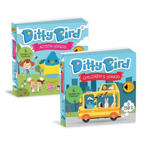 Ditty Bird - Children's and Action Songs Books - Set of 2