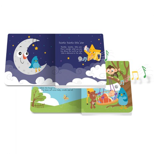 Ditty Bird Bedtime and Nursery Rhyme Song Books Set of 2