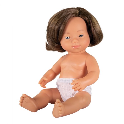 Down Syndrome Doll - Caucasian Girl 15"