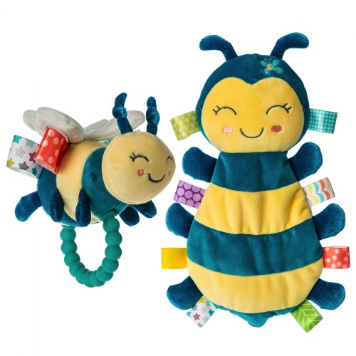 Fuzzy Buzzy Bee Taggies™ Set - Fuzzy Buzzy Bee Lovey & Teether Rattle